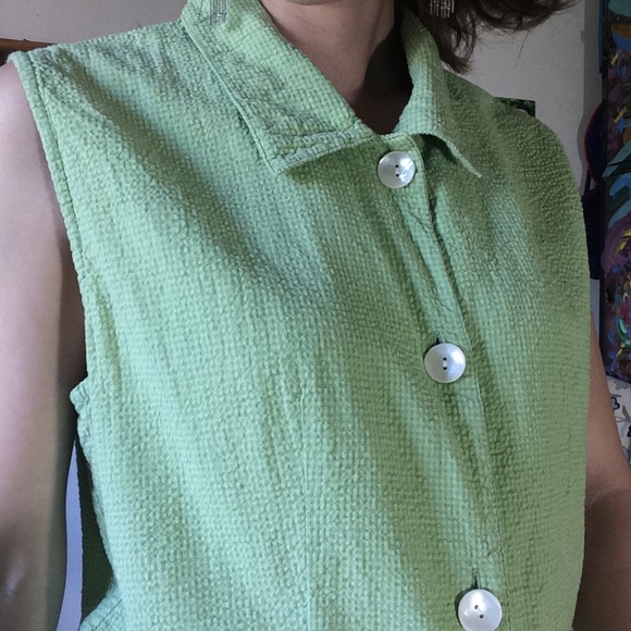 SOLD Putumayo Cotton Vacation Blouse Vest Shell - Picture 5 of 6